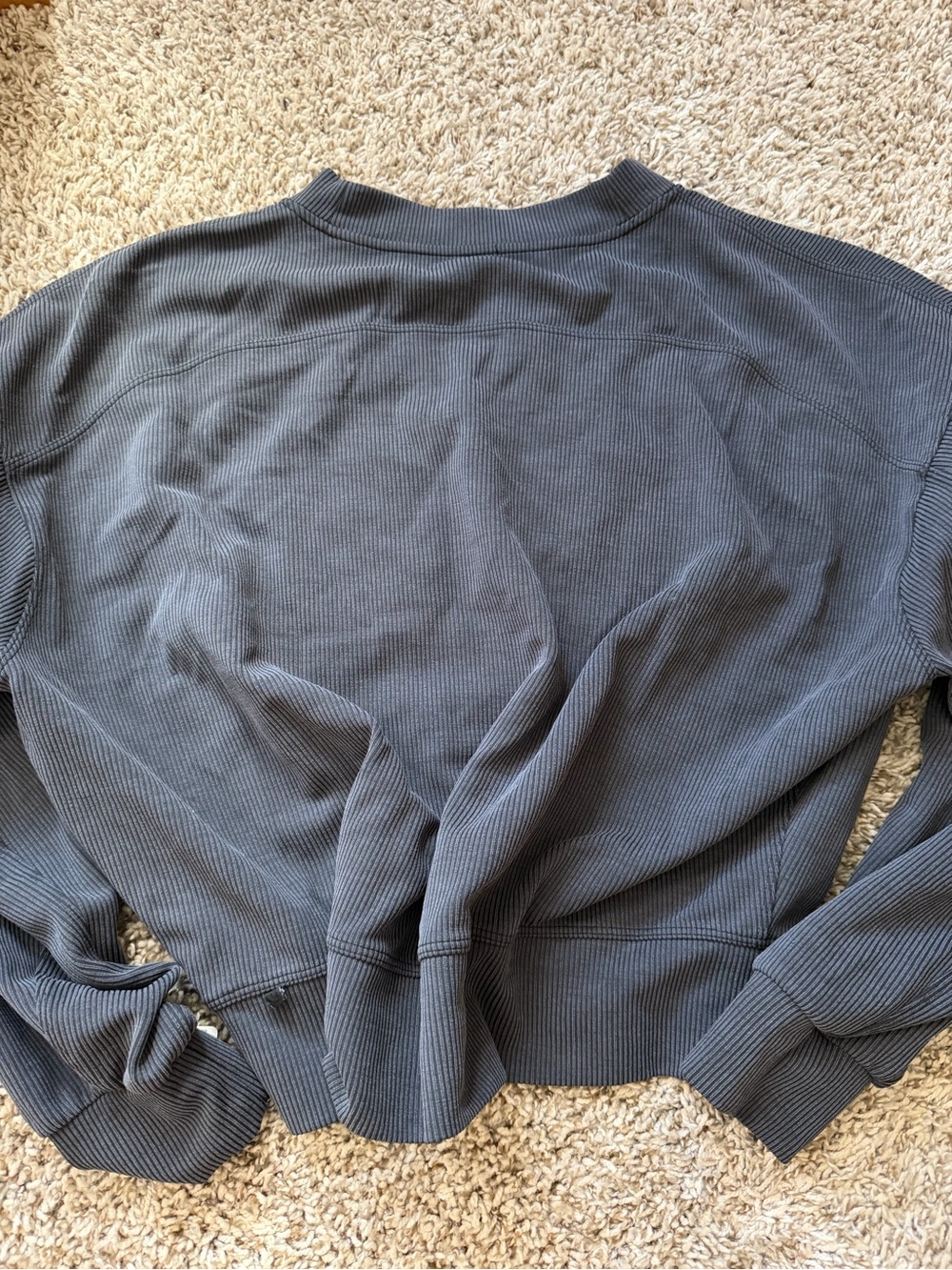 Lulu lemon ribbed softstreme crew 🔥 size 8